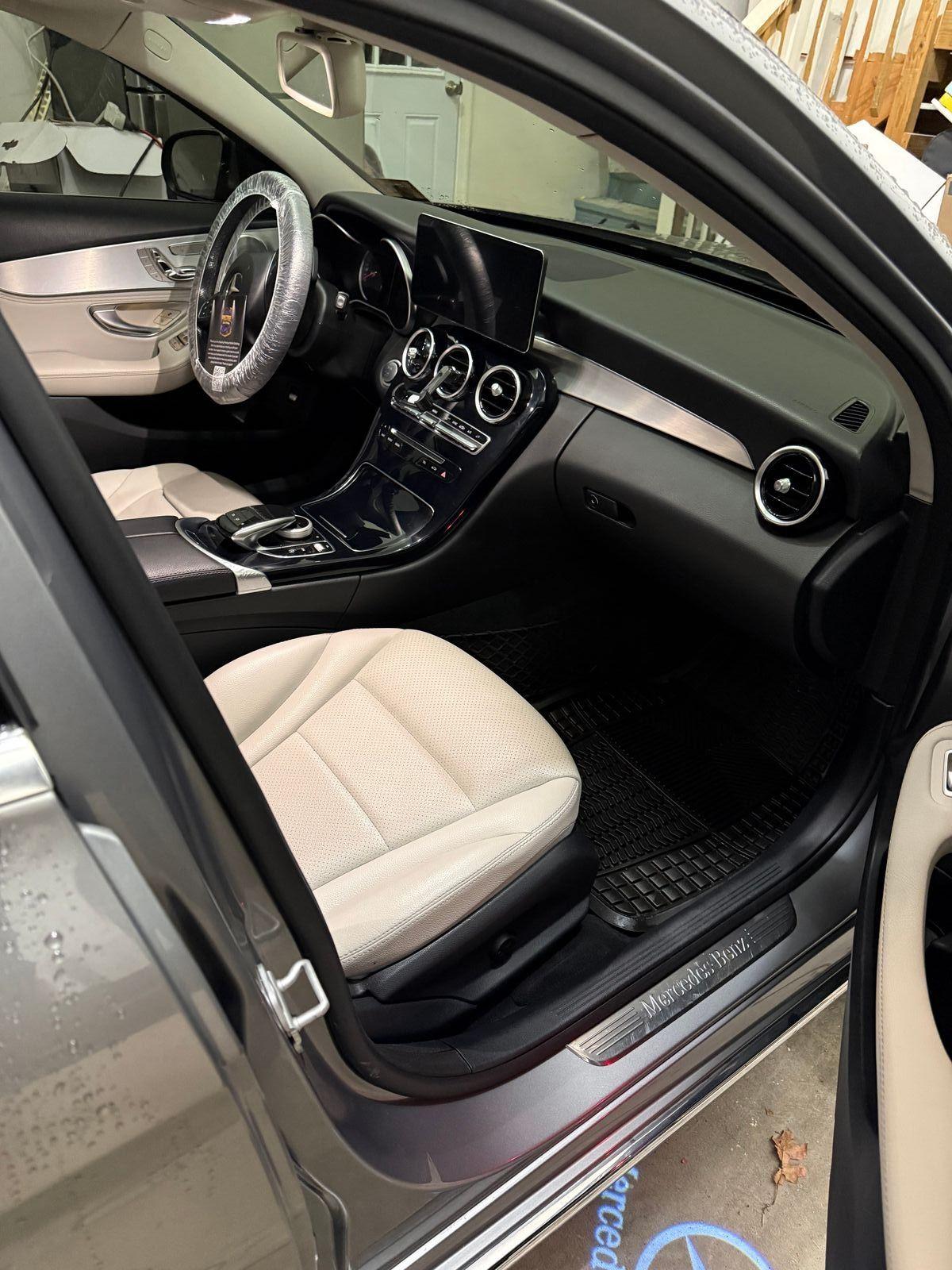 Mercedes-Benz dash and passenger seat detailed